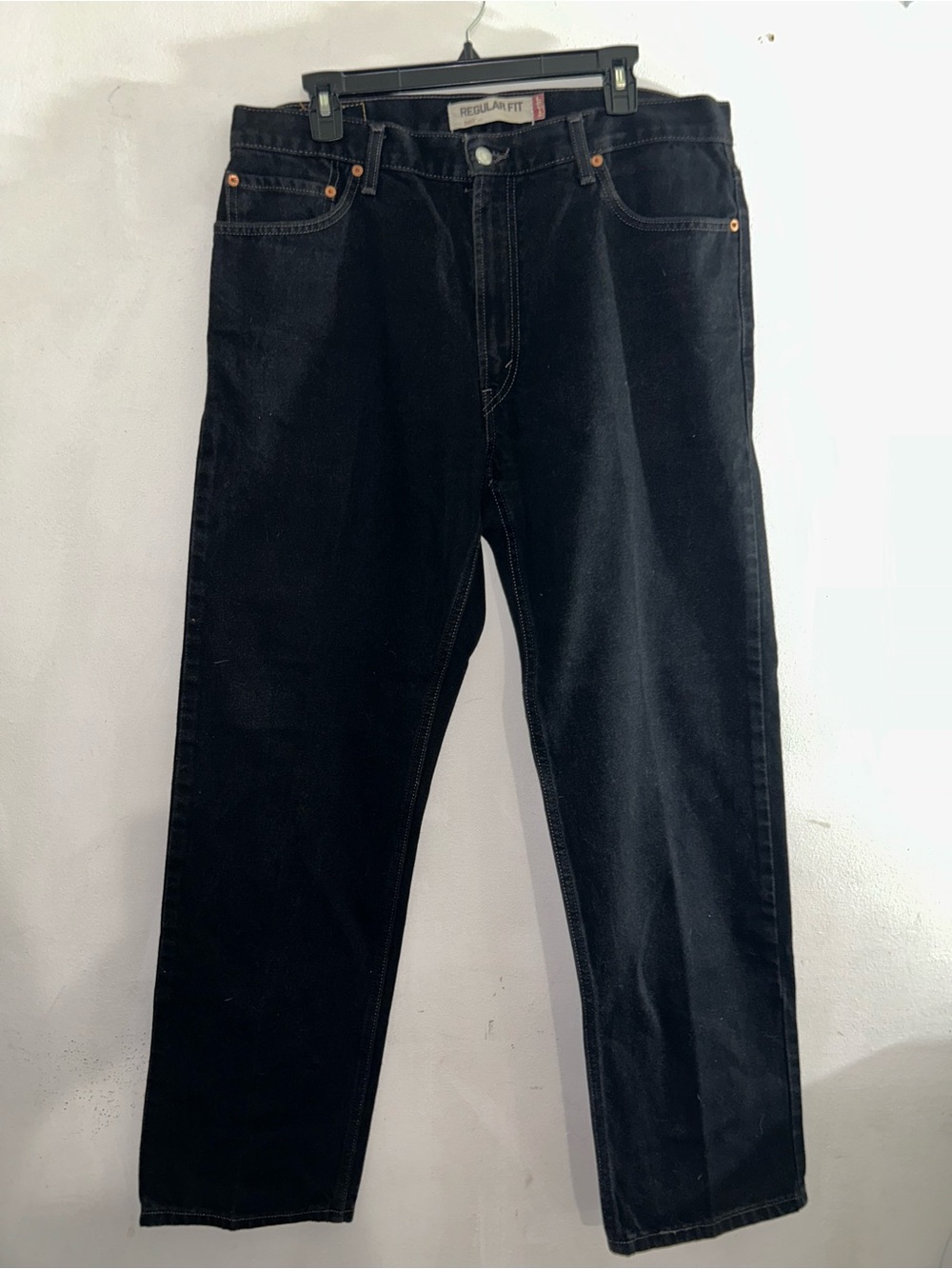 Levi's 505 Black Jeans Regular Fit 36x32
